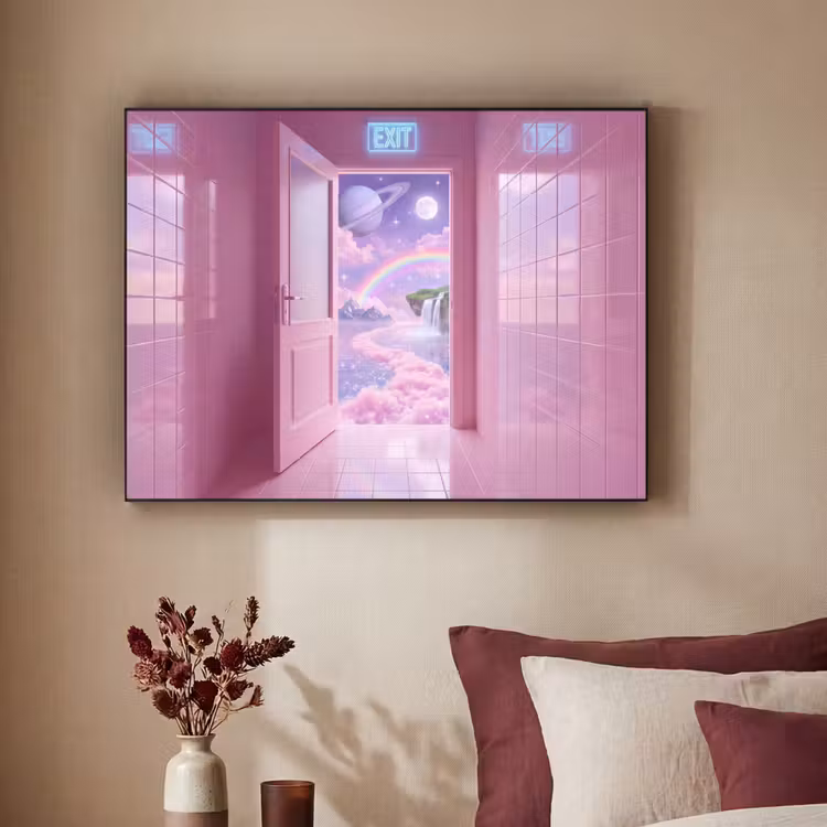 Art frame - Roze deur - Fantasie — 3