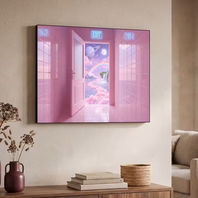Art frame - Roze deur - Fantasie — 7