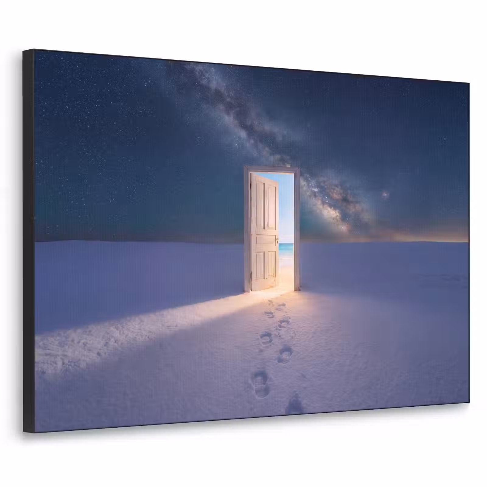 Art frame - Deur - Sneeuw - Strand — 1