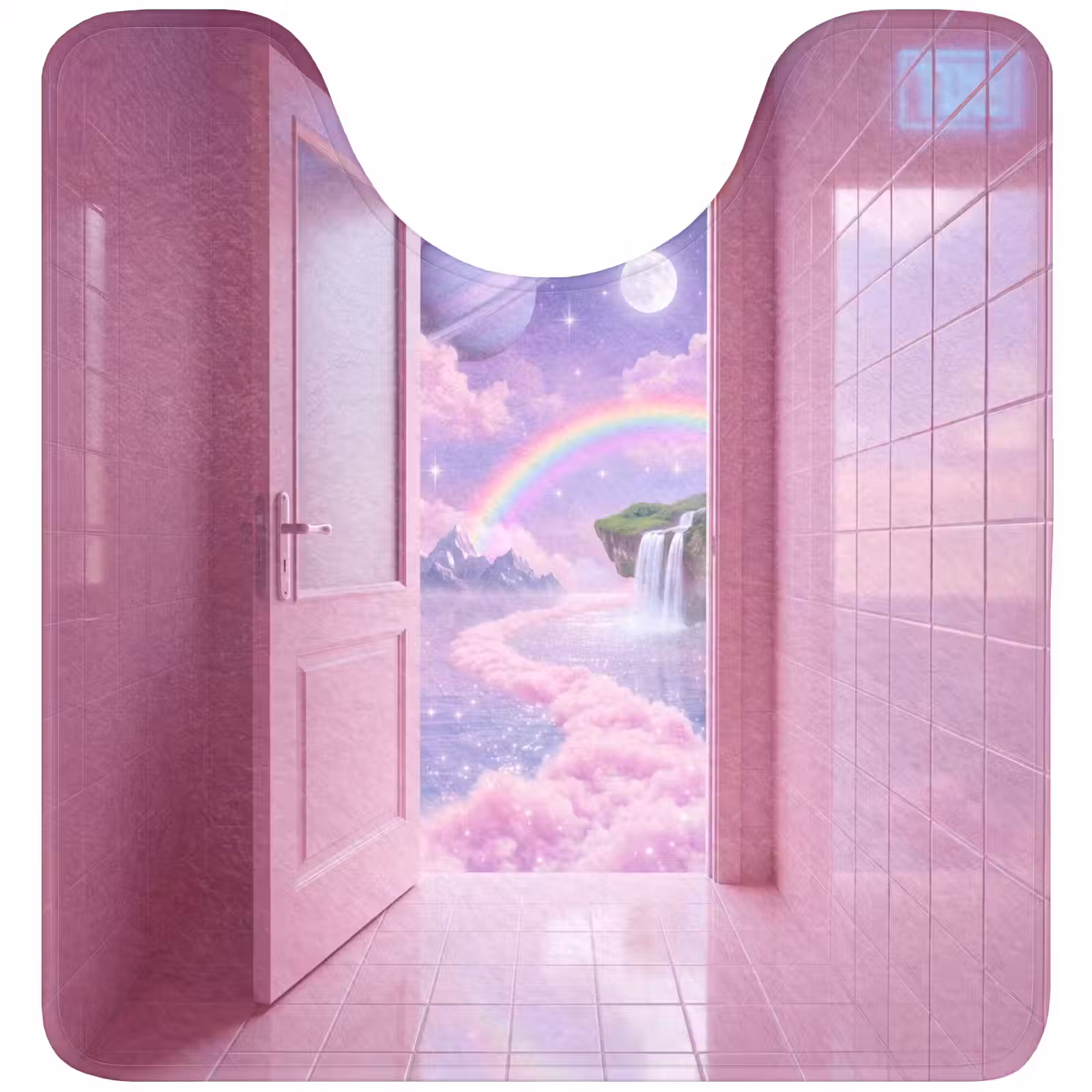WC Mat - Roze deur - Fantasie — 1