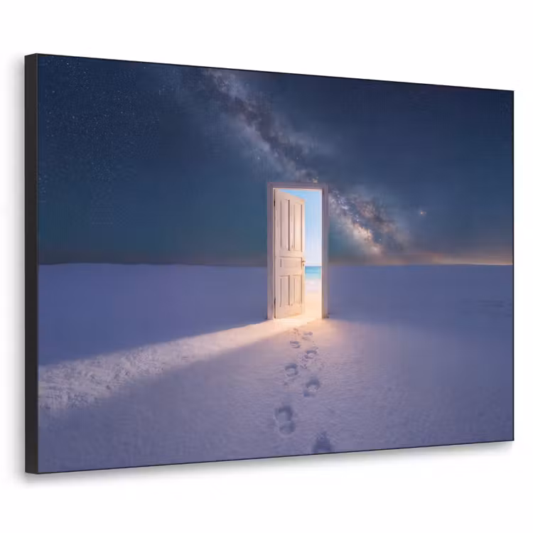 Art frame - Deur - Sneeuw - Strand — 1
