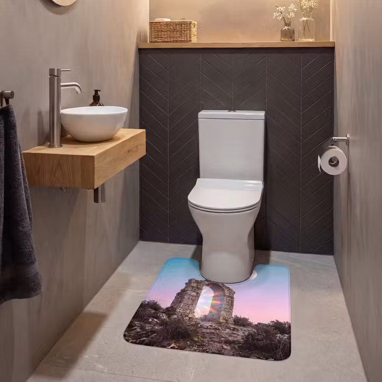 WC Mat - Boog - Regenboog - Maan — 2