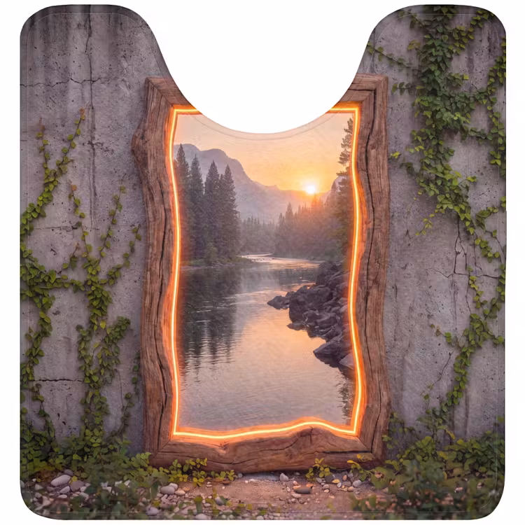 WC Mat - Landschap - Kader - Licht — 1