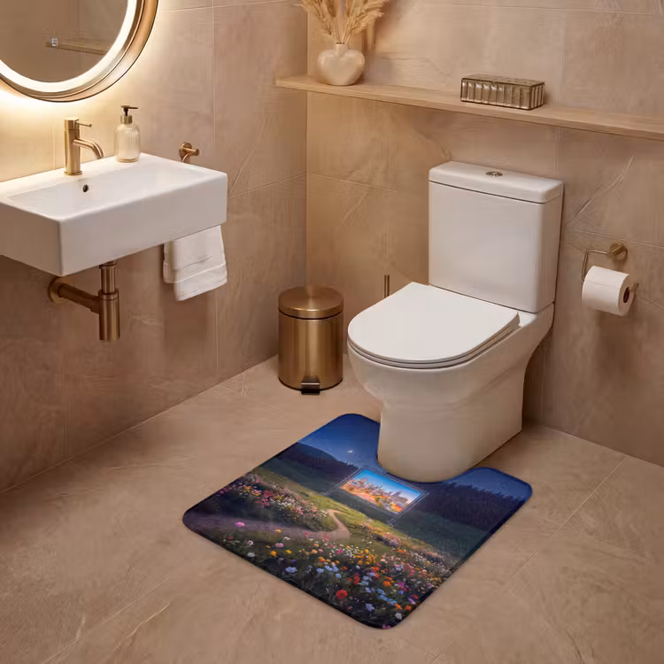 WC Mat - Scherm - Stad - Natuur — 3