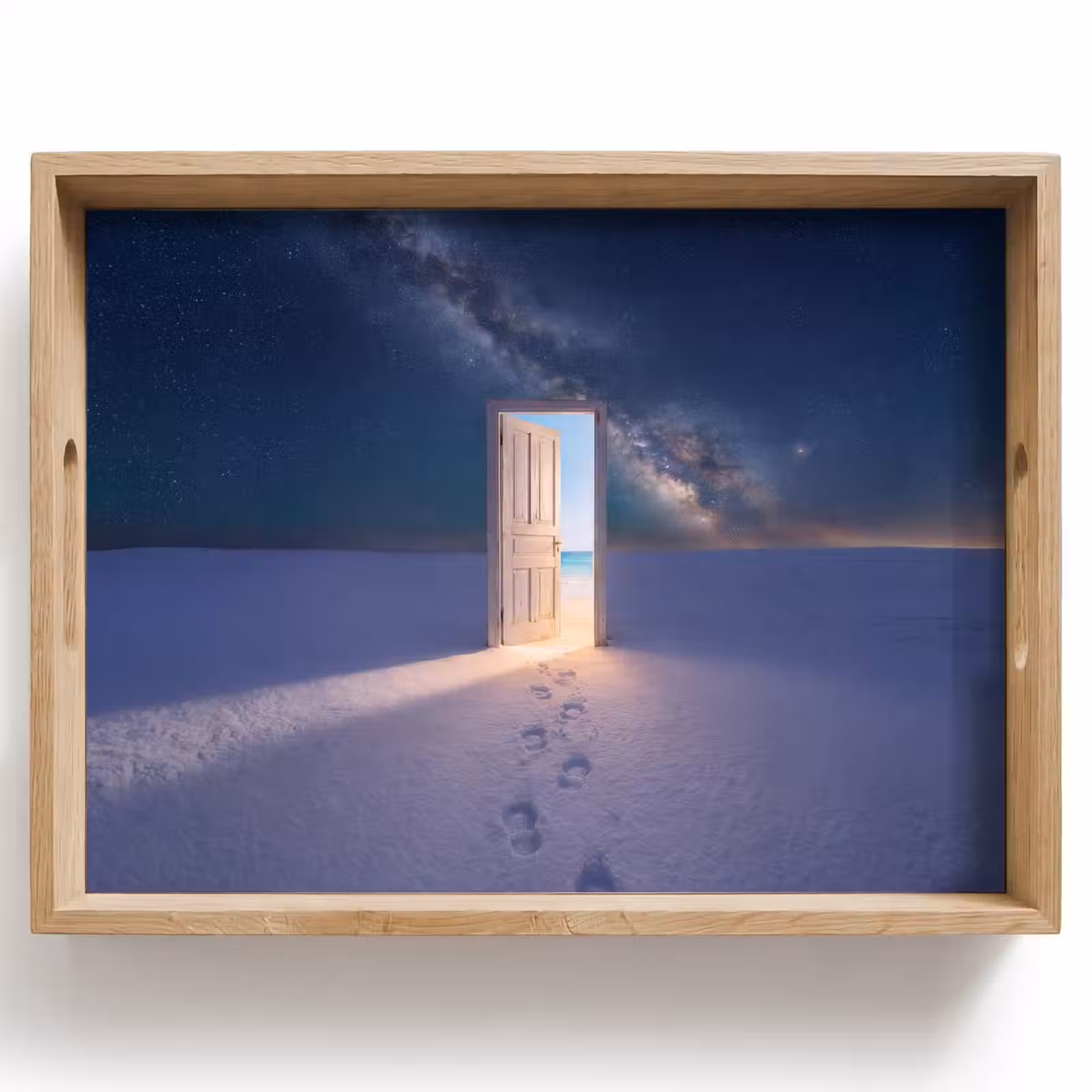 Dienblad - Deur - Sneeuw - Strand — 1