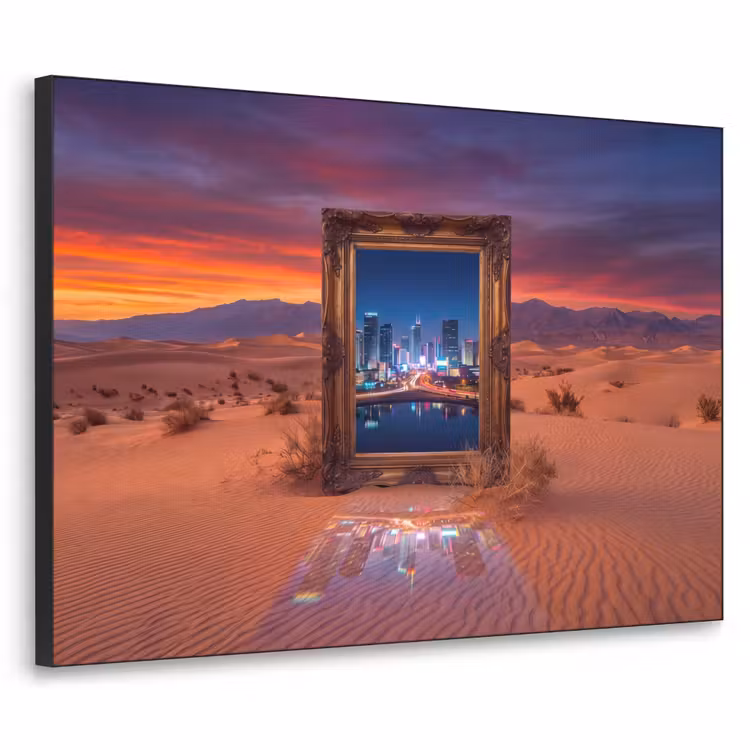 Art frame - Kader - Stadsgezicht - Woestijn — 1