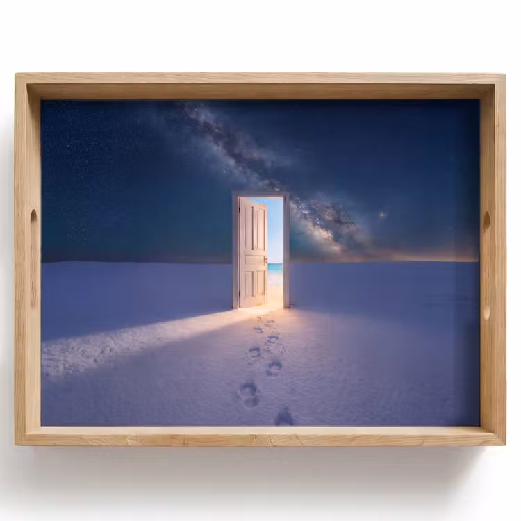 Dienblad - Deur - Sneeuw - Strand — 1