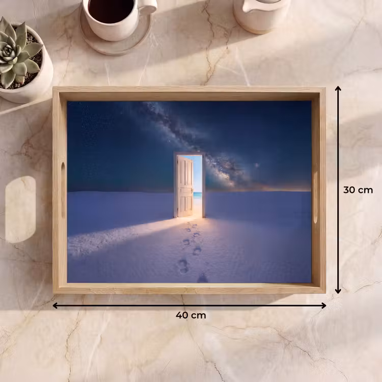 Dienblad - Deur - Sneeuw - Strand — 9