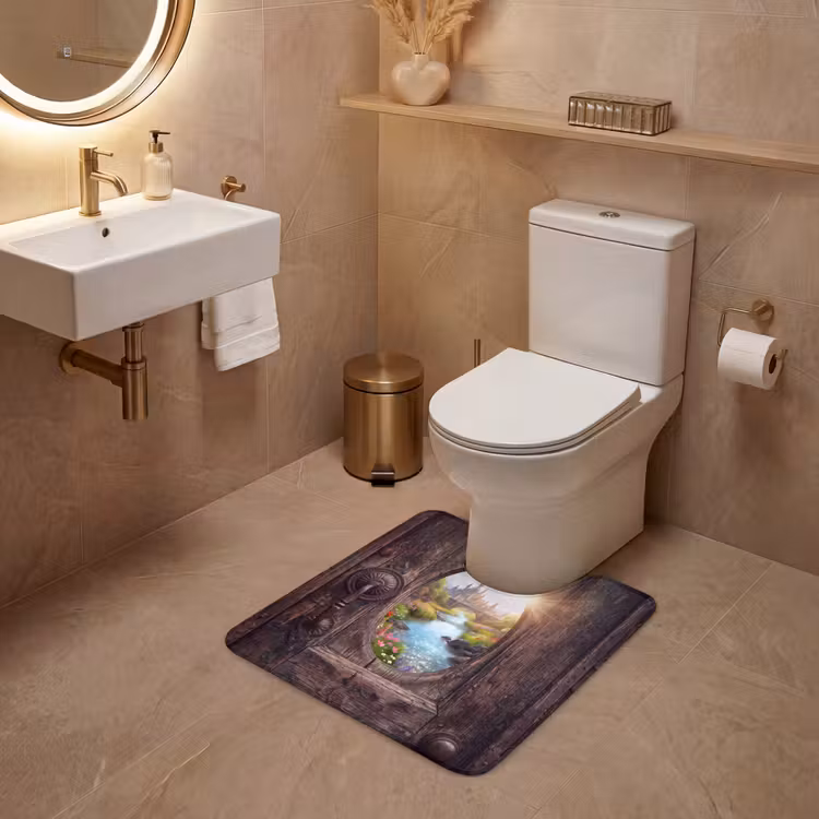 WC Mat - Kasteel - Rivier - Natuur — 3