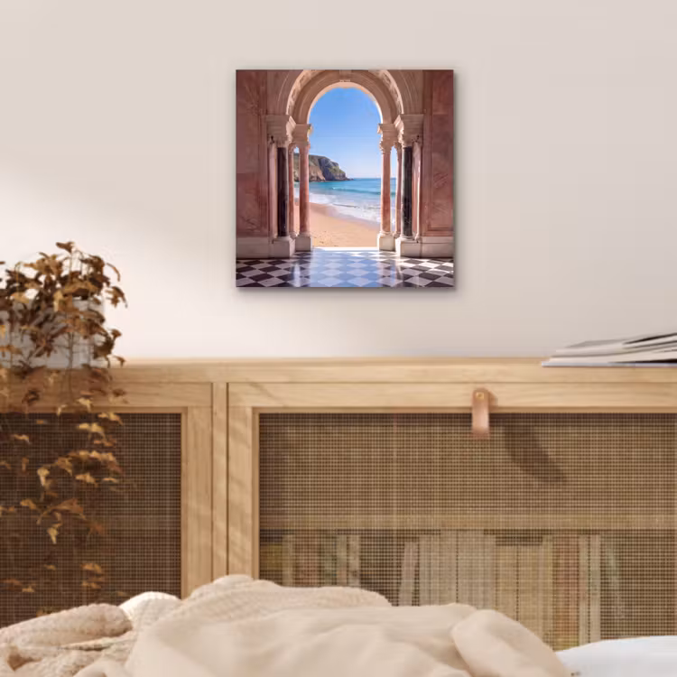 Aluminium schilderij - Boog - Strand - Zee — 4