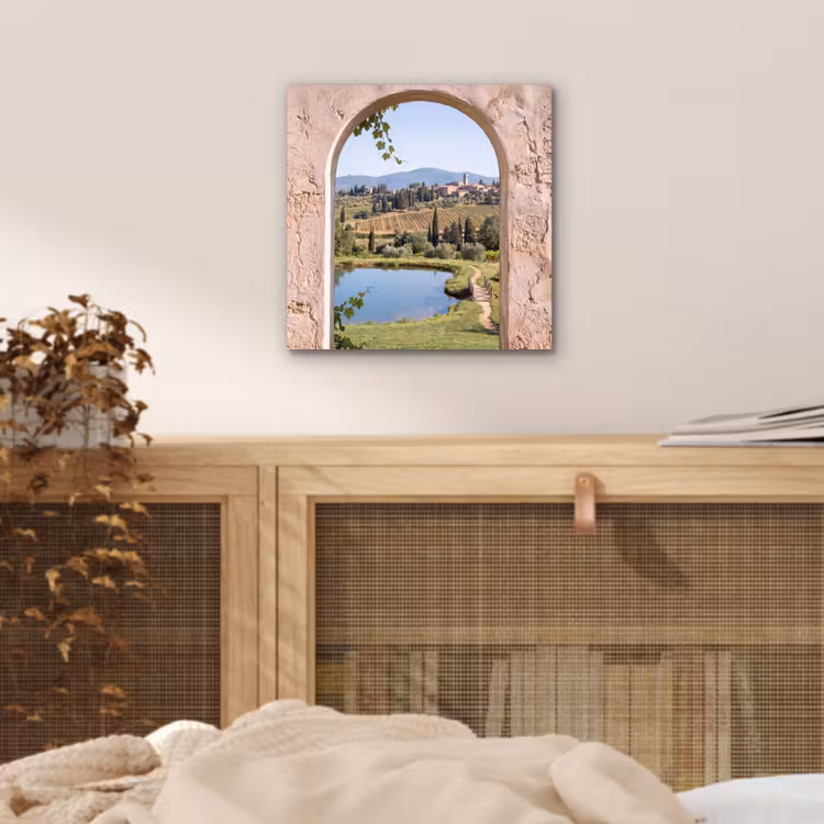 Aluminium schilderij - Dorp - Landschap - Natuur — 4