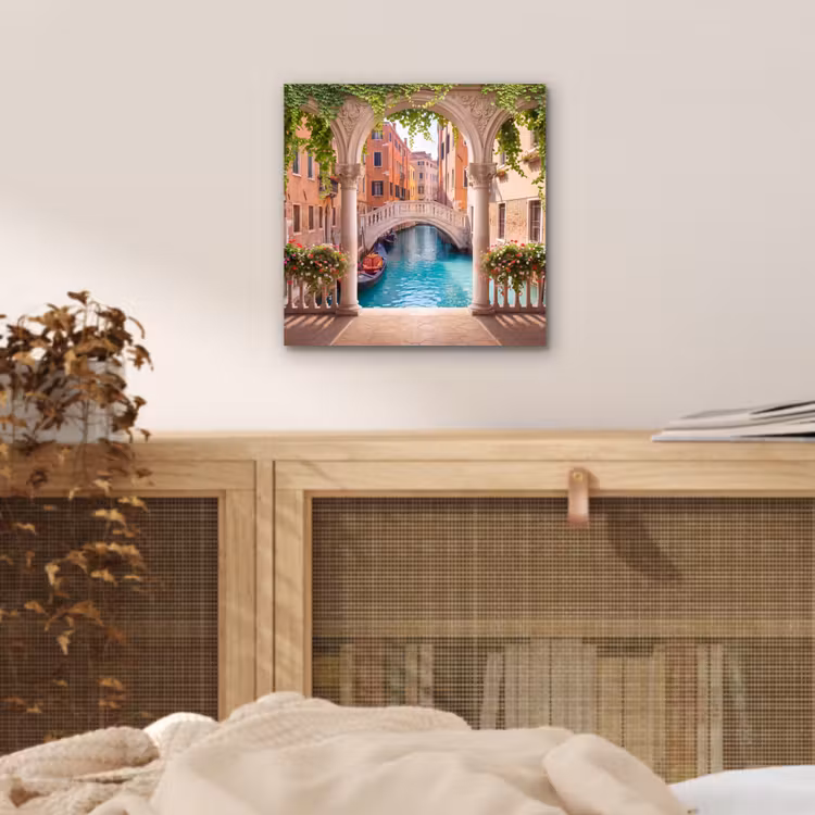 Aluminium schilderij - Gracht - Stad - Architectuur — 4