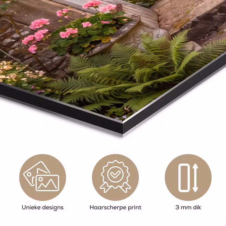 Aluminium schilderij - Huis - Tuin - Natuur — 7