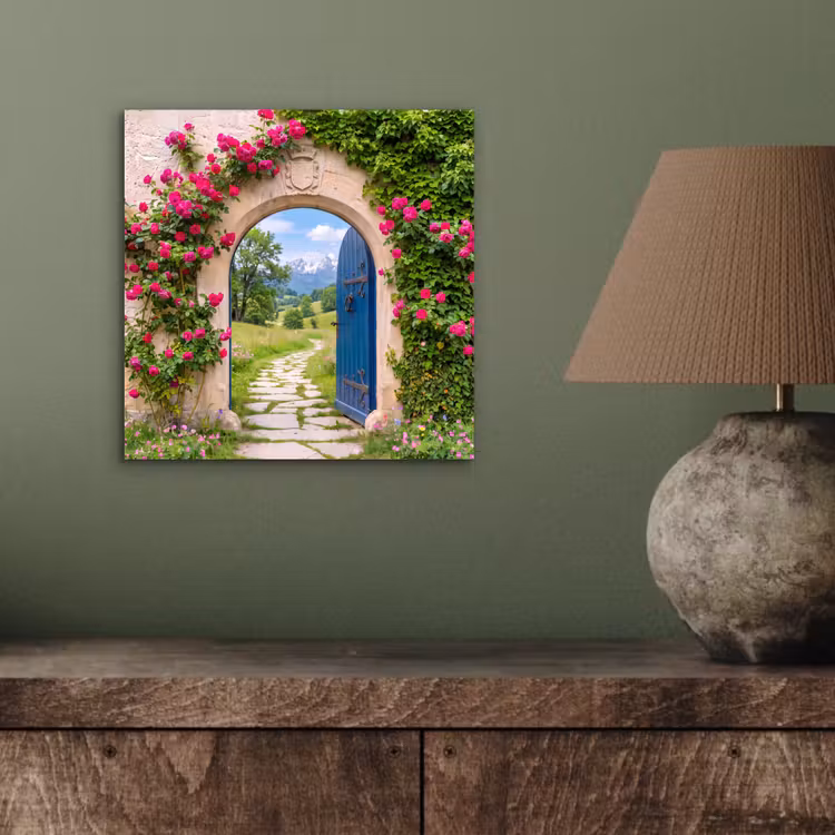 Aluminium schilderij - Boog - Landschap - Natuur — 3
