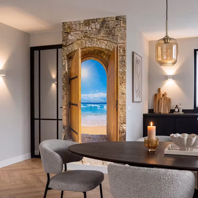Behang - Deur - Strand - Zee — 5