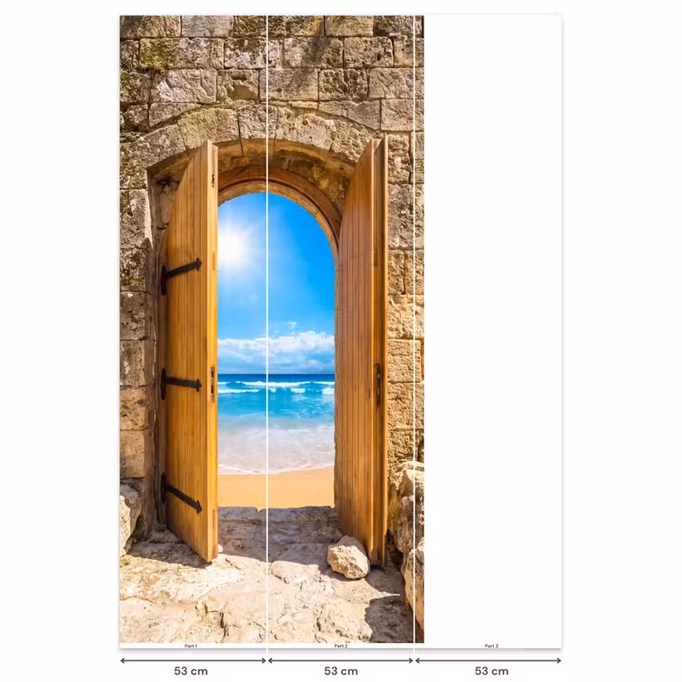 Behang - Deur - Strand - Zee — 6