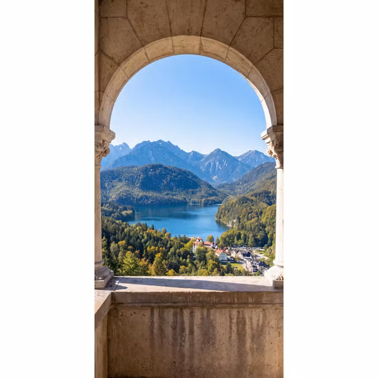 Behang - Boog - Uitzicht - Landschap — 2