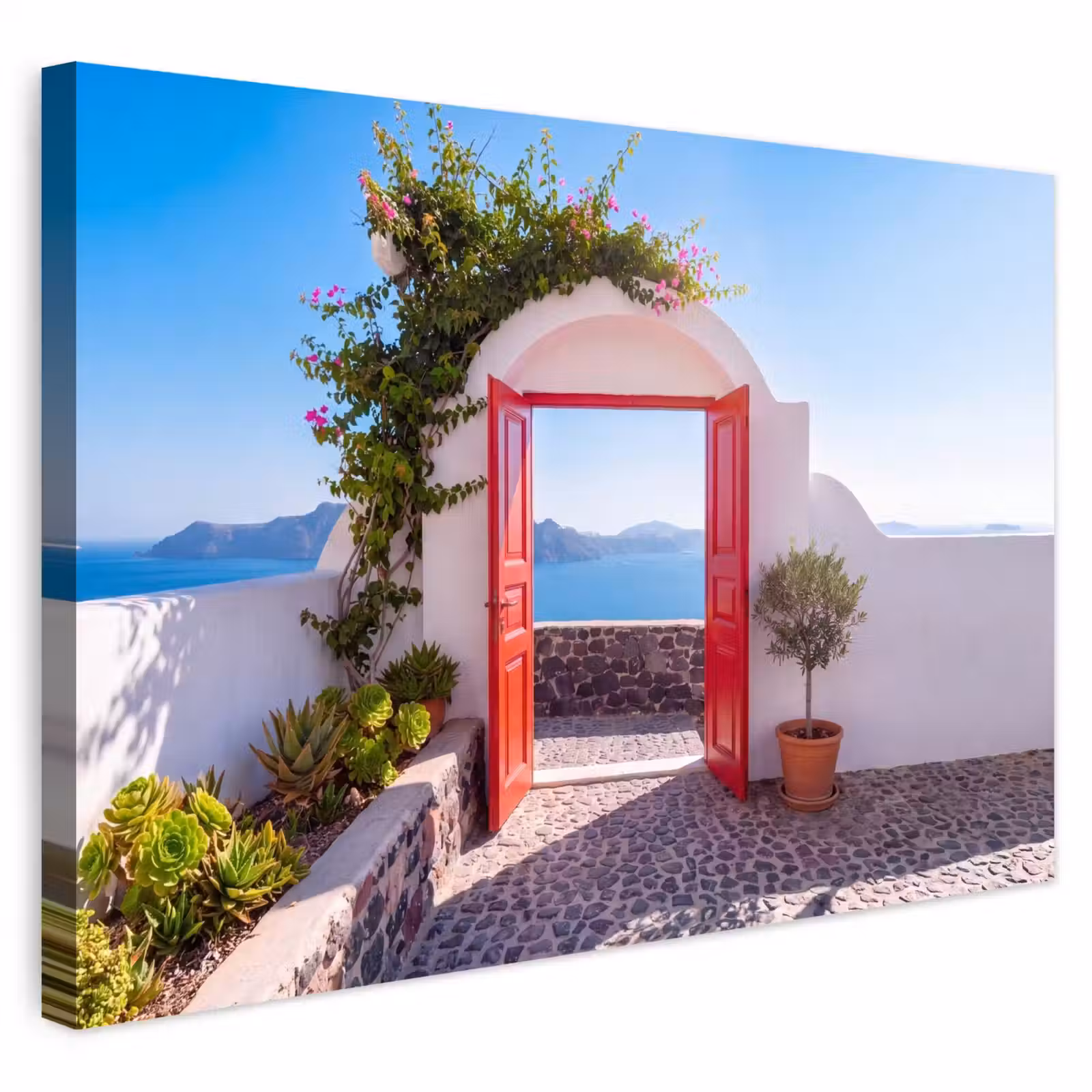 Buiten canvas - Deur - Zee - Natuur — 1