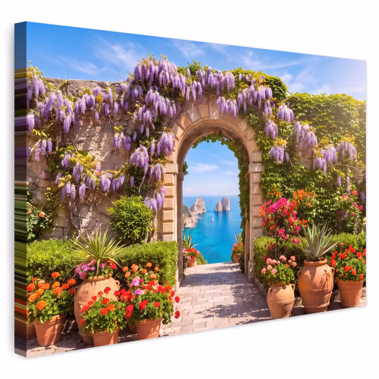 Buiten canvas - Bloemen - Tuin - Landschap — 1