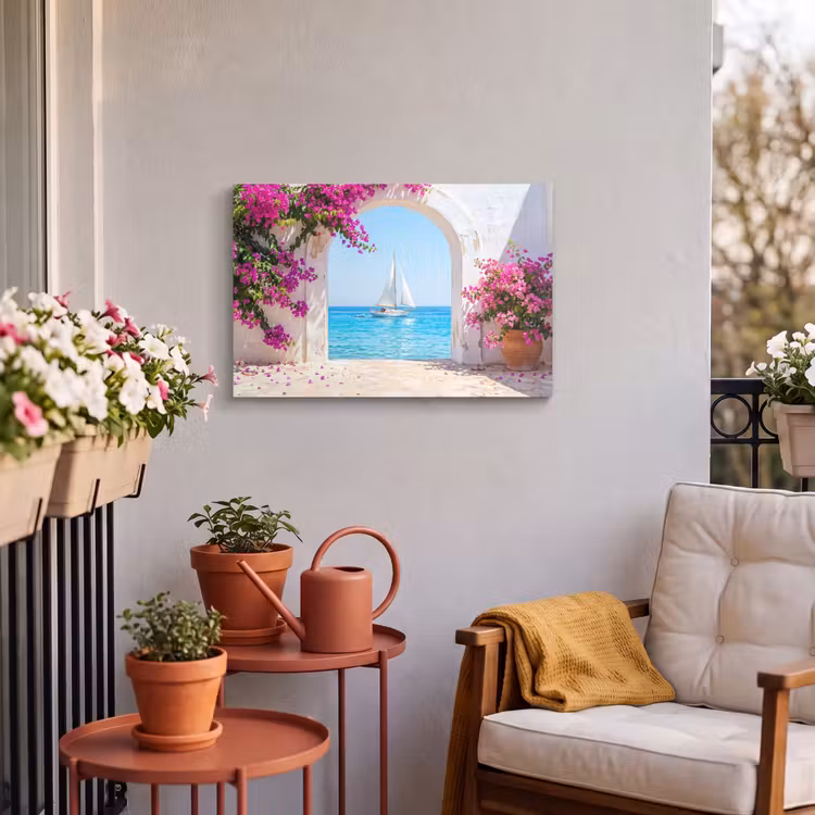 Buiten canvas - Bloemen - Zee - Zomer — 3
