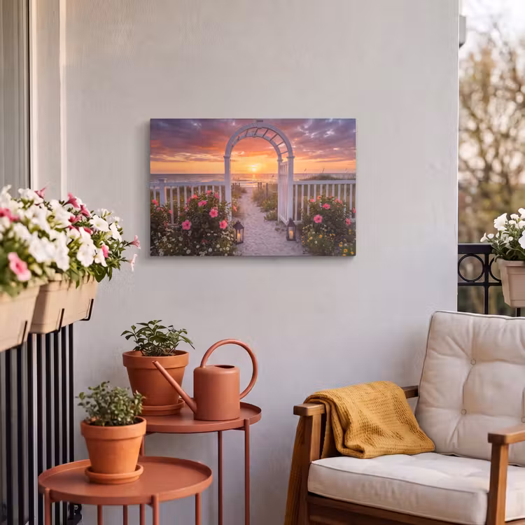 Buiten canvas - Zee - Pad - Bloemen — 3