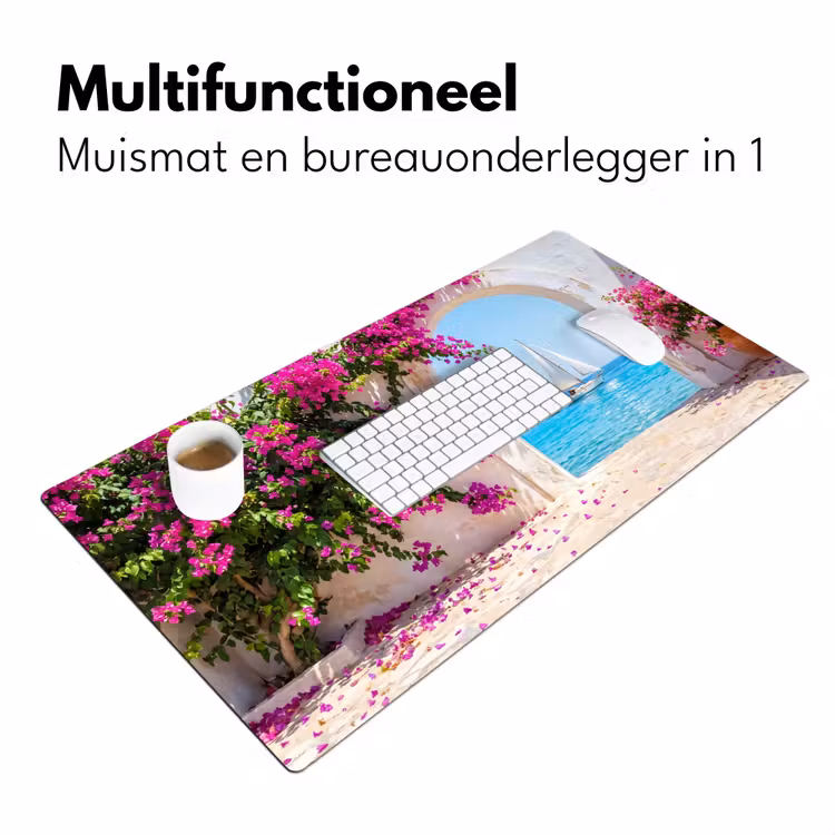 Bureau onderlegger - Bloemen - Zee - Zomer — 7