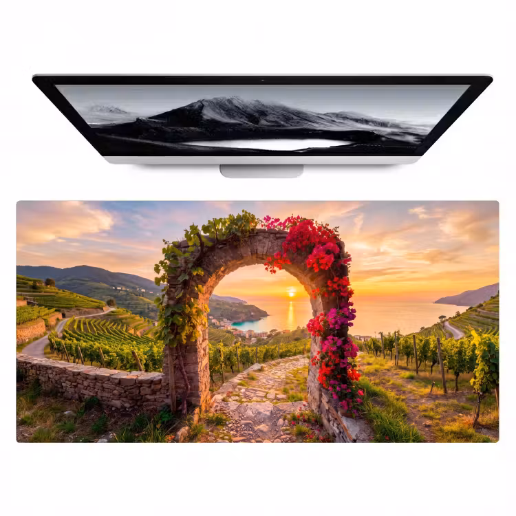 Bureau onderlegger - Boog - Zonsondergang - Kust — 1
