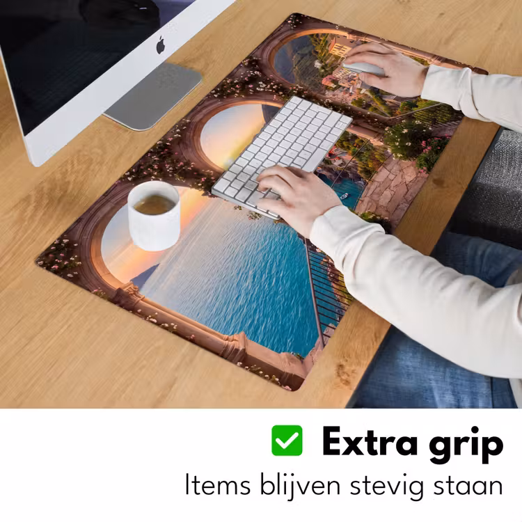 Bureau onderlegger - Dorp - Zee - Zonsondergang — 6