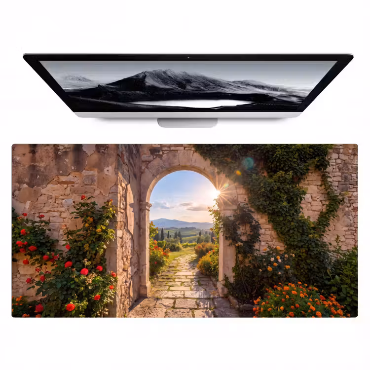 Bureau onderlegger - Pad - Tuin - Zonnig — 1