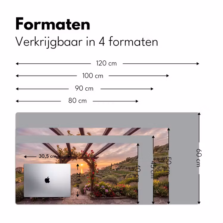 Bureau onderlegger - Pergola - Zee - Zonsondergang — 8