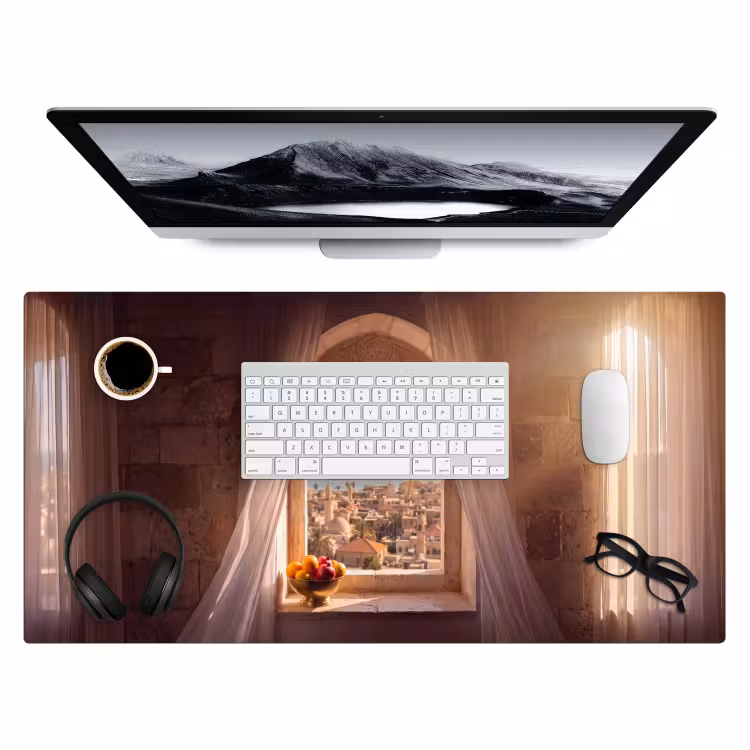 Bureau onderlegger - Raam - Stad - Zee — 4