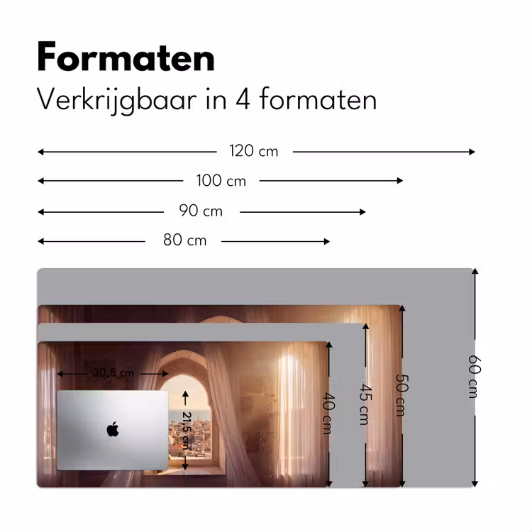 Bureau onderlegger - Raam - Stad - Zee — 8