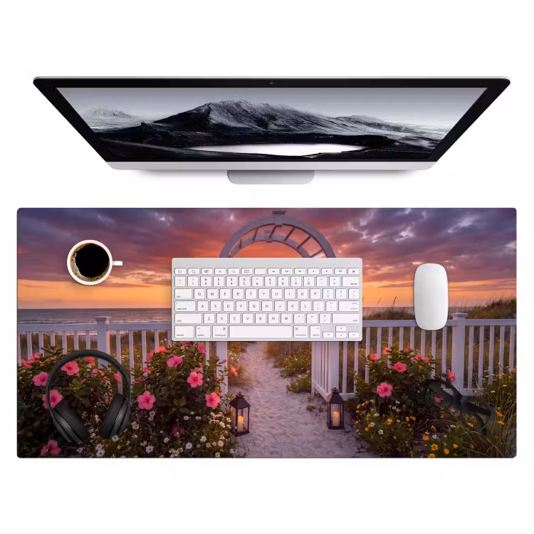 Bureau onderlegger - Zee - Pad - Bloemen — 4