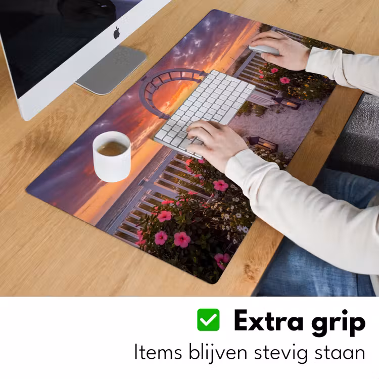 Bureau onderlegger - Zee - Pad - Bloemen — 6