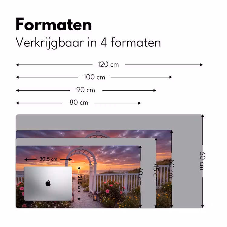 Bureau onderlegger - Zee - Pad - Bloemen — 8