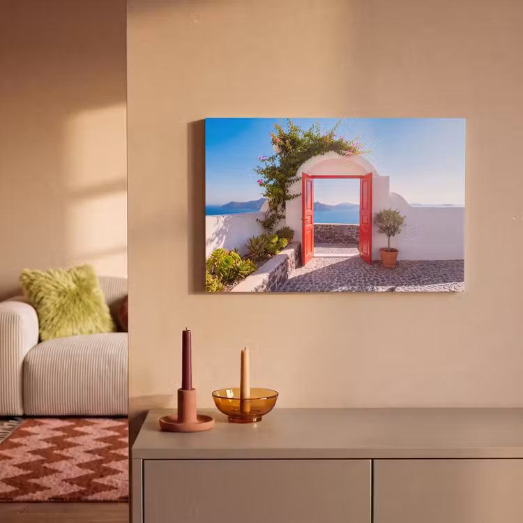 Canvas schilderij - Deur - Zee - Natuur — 1