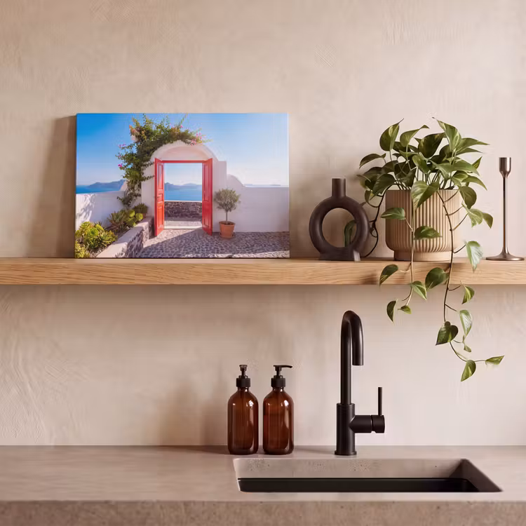 Canvas schilderij - Deur - Zee - Natuur — 2