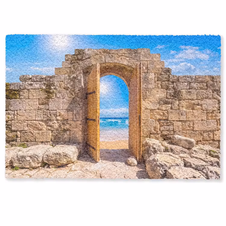 Deurmat - Deur - Strand - Zee — 1