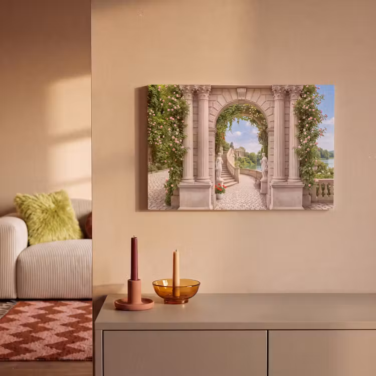 Canvas schilderij - Architectuur - Tuin - Klassiek — 1