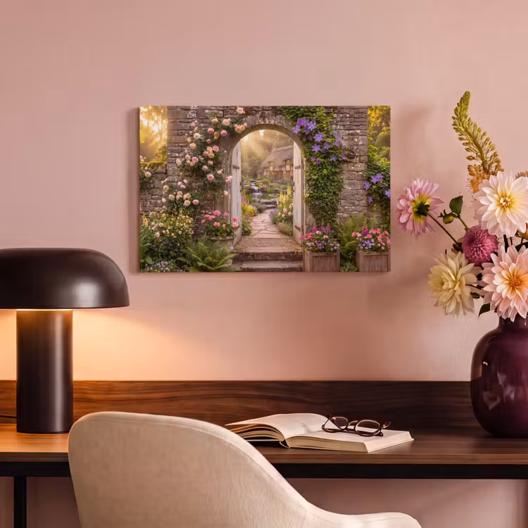 Canvas schilderij - Huis - Tuin - Natuur — 3