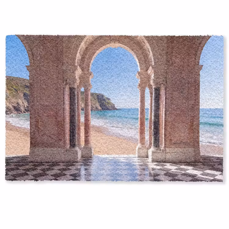 Deurmat - Boog - Strand - Zee — 1