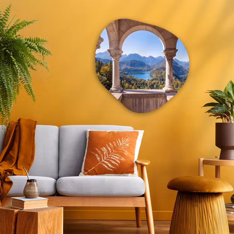 Organisch schilderij glas - Boog - Uitzicht - Landschap — 3