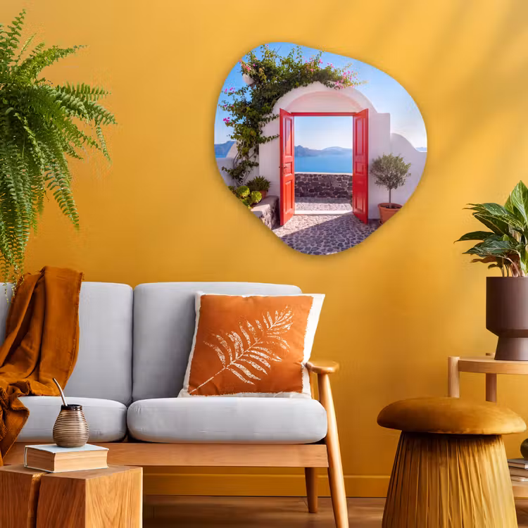 Organisch schilderij glas - Deur - Zee - Natuur — 3