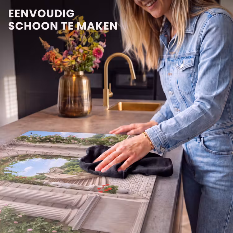 Inductiebeschermer & spatscherm (2in1) - Architectuur - Tuin - Klassiek — 5