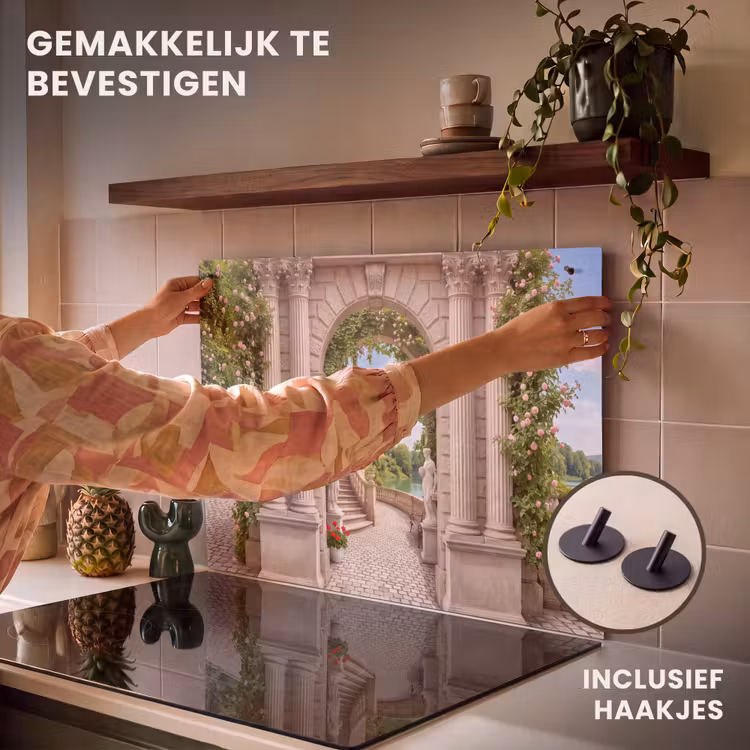Inductiebeschermer & spatscherm (2in1) - Architectuur - Tuin - Klassiek — 7