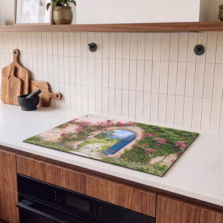 Inductiebeschermer & spatscherm (2in1) - Boog - Landschap - Natuur — 3