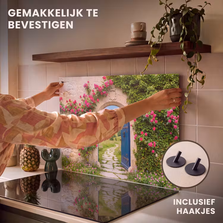 Inductiebeschermer & spatscherm (2in1) - Boog - Landschap - Natuur — 7