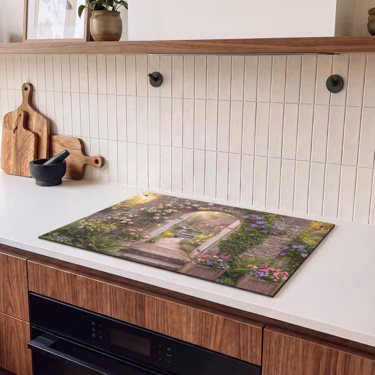 Inductiebeschermer & spatscherm (2in1) - Huis - Tuin - Natuur — 3