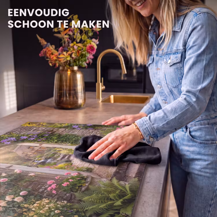 Inductiebeschermer & spatscherm (2in1) - Huis - Tuin - Natuur — 5
