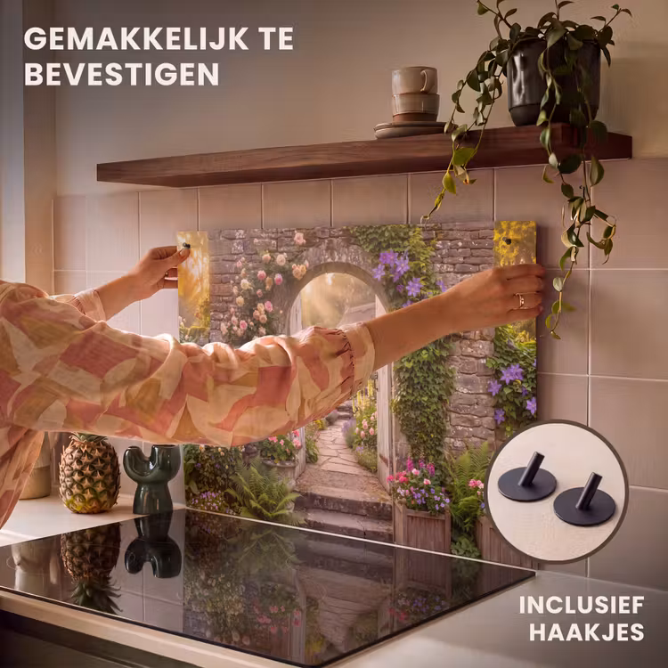 Inductiebeschermer & spatscherm (2in1) - Huis - Tuin - Natuur — 7